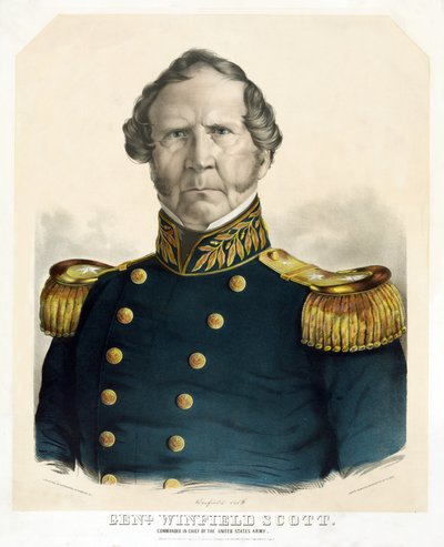 General Winfield Scott, Commander in Chief of the United States Army by American School